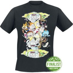T-shirty męskie: Rick And Morty Portal Loop T-Shirt czarny