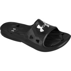 Czarne Klapki Under Armour Locker Iii Sl M 1287325-001. Czarne klapki męskie Under Armour, bez wzorów, z materiału. W wyprzedaży za 139,00 zł.
