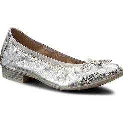 Baleriny CAPRICE - 9-22159-28 Silver Metal. 920. Szare baleriny damskie Caprice, bez wzorów, ze skóry, bez obcasa, na obcasie. W wyprzedaży za 199,00 zł.