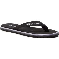 Japonki DSQUARED2 - Carioca FFM0002 20200001 2124 Black. Czarne klapki męskie Dsquared2, ze skóry ekologicznej, bez zapięcia. W wyprzedaży za 329,00 zł.
