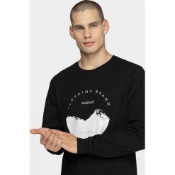 Bluza męska BLM618 - głęboka czerń - Outhorn. Bluzy męskie Outhorn, m, bez wzorów, bez kołnierzyka, bez rękawów, bez kaptura. Za 99,99 zł.