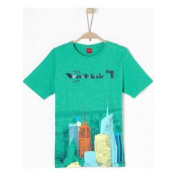S.Oliver T-Shirt Chłopięcy L Zielony. Zielone t-shirty chłopięce z nadrukiem S.Oliver, z bawełny. W wyprzedaży za 49,00 zł.