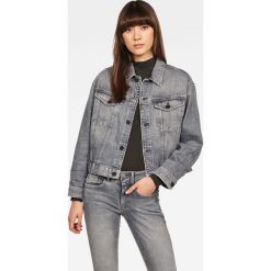 G-Star Raw - Kurtka jeansowa. Szare kurtki damskie G-Star RAW, s, bez wzorów, z elastanu, retro, krótkie. W wyprzedaży za 429,90 zł.