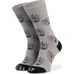 Skarpety Wysokie Unisex STANCE - Bless Up M556C18BLU Grey. Szare skarpetki damskie Stance, bez wzorów, z elastanu. Za 69,00 zł.