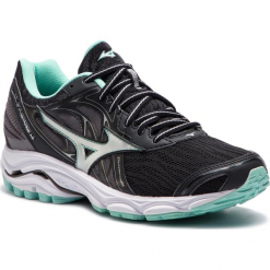 Buty MIZUNO - Wave Inspire 14 J1GD184403 Czarny. Czarne buty damskie do biegania marki Mizuno, ze skóry ekologicznej, mizuno wave. W wyprzedaży za 399,00 zł.