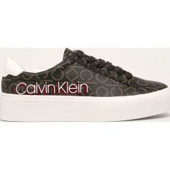 Calvin Klein - Buty. Pomarańczowe buty sportowe damskie Calvin Klein, bez wzorów, z gumy, sportowe. W wyprzedaży za 429,90 zł.
