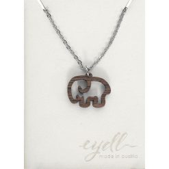 Eydl Wood Jewelry Elefant Naszyjnik brązowy. Pomarańczowe naszyjniki damskie marki eydl Wood Jewelry, ze stali. Za 62,90 zł.