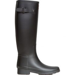 Kalosze HUNTER REFINED WELLINGTON Czarny. Czarne kalosze damskie marki Hunter, z gumy, przed kolano. Za 448,00 zł.