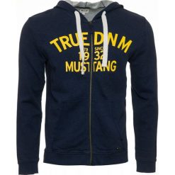 Mustang bluza męska Melange XXL ciemny niebieski. Niebieskie bluzy męskie Mustang, xxl, bez wzorów, z bawełny, klasyczne, z kapturem, bez rękawów, z kapturem. W wyprzedaży za 239,00 zł.