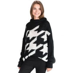 TWINSET Sweter Czarny Biały. Czarne bluzy damskie Twinset, s, bez wzorów, z wiskozy, bez rękawów, bez kaptura. Za 878,95 zł.