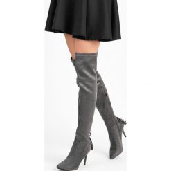 Buty zimowe damskie: KOZAKI BOHO NA SZPILCE