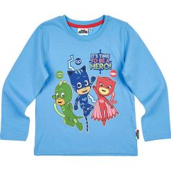 T-shirty chłopięce z długim rękawem: Koszulka „PJ Masks” w kolorze niebieskim