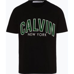Calvin Klein Jeans - T-shirt męski, czarny. Czarne t-shirty męskie marki Calvin Klein Jeans, s, z nadrukiem, z jeansu, bez kołnierzyka. Za 229,95 zł.