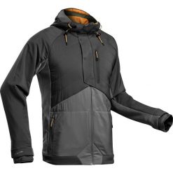 Bluza NH500 Hybride męska. Czarne bluzy męskie QUECHUA, m, bez wzorów, z bawełny, bez kołnierzyka, bez rękawów, bez kaptura. Za 179,99 zł.