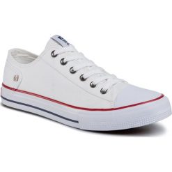 Trampki BIG STAR - DD174271 White. Białe półbuty męskie BIG STAR, bez wzorów, z gumy, eleganckie, bez zapięcia. Za 109,00 zł.
