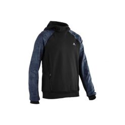 Bluza z kapturem S900. Czarne bluzy chłopięce rozpinane DOMYOS, z kapturem. Za 64,99 zł.