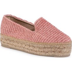 Espadryle MANEBI - Slippers D O 2.4 D0 Rose. Różowe espadryle damskie Manebi, bez wzorów, ze skóry, bez obcasa, bez zapięcia. W wyprzedaży za 319,00 zł.