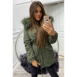 Kurtka damska EIRINA GREEN. Brązowe kurtki damskie Kurtka damska EIRINA GREEN, s, bez wzorów. W wyprzedaży za 139,00 zł.