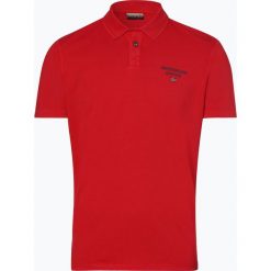 Napapijri - Męska koszulka polo, czerwony. Czerwone koszulki męskie Napapijri, xl, z nadrukiem, z bawełny, bez rękawów. Za 129,95 zł.