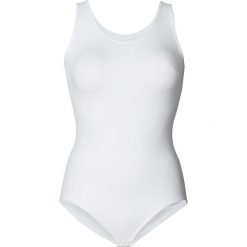 Body bez fiszbinów bonprix biały. Białe body damskie bonprix, bez wzorów. Za 44,99 zł.