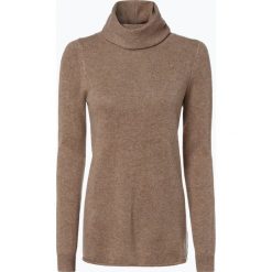 Marie Lund - Damski sweter z wełny merino, beżowy. Brązowe golfy damskie Marie Lund, s, z dzianiny. Za 229,95 zł.