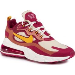 Buty NIKE - Air Max 270 React AO4971 601 Noble Red/Dark Sulfur. Czerwone półbuty męskie Nike, na co dzień, bez wzorów, ze skóry ekologicznej, eleganckie, bez zapięcia. Za 679,00 zł.