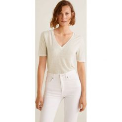 Mango - Top Coko2. Szare topy damskie marki Mango, s, z poliesteru. W wyprzedaży za 29,90 zł.