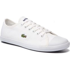 Trampki LACOSTE - Ziane Sneaker 119 1 Cfa 7-37CFA005521G Wht/Wht. Białe półbuty damskie Lacoste, bez wzorów, z gumy, bez zapięcia. Za 329,99 zł.