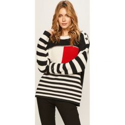 Tommy Hilfiger - Sweter Tommy Icons. Swetry damskie TOMMY HILFIGER, s, bez wzorów, z bawełny, bez rękawów, bez kaptura. W wyprzedaży za 579,90 zł.