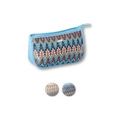 TOP CHOICE Kosmetyczka damska BOHO (94156) 1szt. Szare topy damskie marki TOP CHOICE, bez wzorów, boho. Za 20,28 zł.