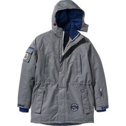 Długa kurtka funkcyjna Regular Fit bonprix dymny szary. Szare płaszcze męskie bonprix, m, bez wzorów, długie. Za 319,99 zł.