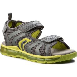 Sandały GEOX - J S.Android B.B J720QB 014BU C0666 Grey/Lime. Szare sandały chłopięce Geox, z materiału. W wyprzedaży za 169,00 zł.
