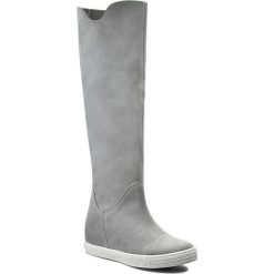 Buty zimowe damskie: Kozaki R.POLAŃSKI - 0835 Szary Zamsz