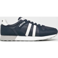 Levi's - Buty Webb. Niebieskie buty sportowe męskie Levi's®, ze skóry, na sznurówki. W wyprzedaży za 219,90 zł.