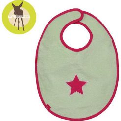 Śliniak bawełniany wodoodporny 6-24m Starlight magenta (LTEXBM068). Czerwone śliniaki marki Lässig, z bawełny. Za 54,29 zł.