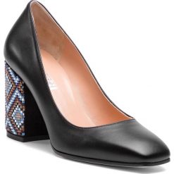 Półbuty POLLINI - SA10368C17TD200A Nero/Azz. Czarne półbuty damskie marki Pollini, bez wzorów, ze skóry, bez obcasa, na obcasie, bez zapięcia. Za 1349,00 zł.