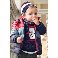 Mayoral - Kurtka dziecięca 74-98 cm. Czerwone kurtki chłopięce Mayoral, bez wzorów, z elastanu, krótkie, z kapturem. Za 185,90 zł.