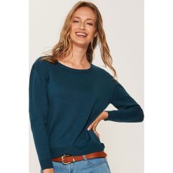 Swetry damskie: Sweter z asymetrycznym dołem – Khaki