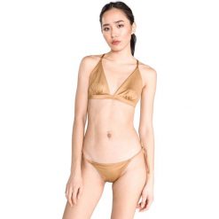 Guess Górna część stroju kąpielowego Złoty. Żółte stroje kąpielowe damskie Guess, xs, z aplikacjami, z elastanu. Za 180,95 zł.