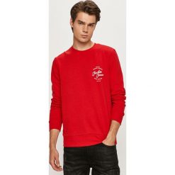 Jack & Jones - Bluza. Szare bluzy męskie Jack & Jones, s, z nadrukiem, z bawełny, z okrągłym kołnierzem, bez rękawów, bez kaptura. Za 119,90 zł.