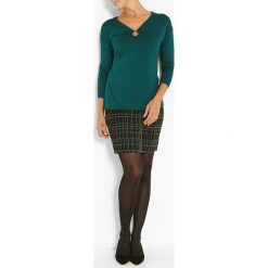 Sweter w kolorze zielonym. Zielone swetry damskie Jacqueline Riu, bez wzorów, klasyczne, bez rękawów, bez kaptura. W wyprzedaży za 59,95 zł.