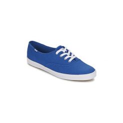 Buty Keds CHAMPION SEASONAL SOLIDS. Niebieskie trampki i tenisówki damskie marki Keds, bez wzorów, bez zapięcia. Za 159,20 zł.