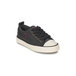 Buty Dziecko Polo Ralph Lauren FALMUTH LO. Czarne trampki dziewczęce Polo Ralph Lauren, bez wzorów, bez zapięcia. Za 329,00 zł.