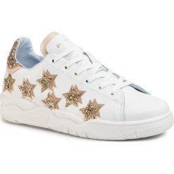 Sneakersy CHIARA FERRAGNI - CF2612-005 Gold. Białe półbuty damskie Chiara Ferragni, ze skóry. W wyprzedaży za 749,00 zł.
