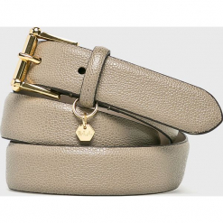 Lauren Ralph Lauren - Pasek skórzany. Szare paski damskie Lauren Ralph Lauren, w paski, z materiału. Za 169,90 zł.