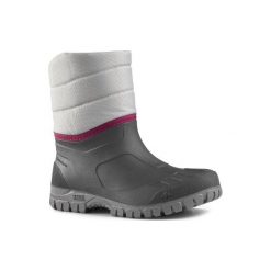 Śniegowce turystyczne SH100 WARM damskie. Szare śniegowce damskie QUECHUA, na zimę, z poliesteru. Za 59,99 zł.