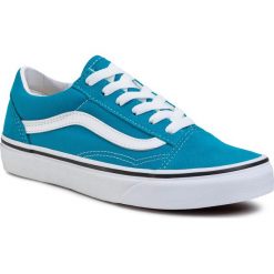 Tenisówki VANS - Old Skool VN0A4UHZWKM1 Caribbean Sea/True White. Niebieskie trampki i tenisówki damskie Vans, bez wzorów, ze skóry, bez zapięcia. Za 239,00 zł.