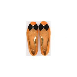 Baleriny damskie: ORANGE & BLACK Balerinki A Little Glamour