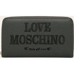 Love Moschino - Portfel. Szare portfele damskie Love Moschino, bez wzorów, z materiału. W wyprzedaży za 299,90 zł.