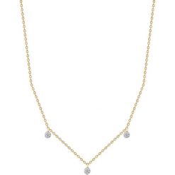 RABAT Naszyjnik - złoto 375, Diament 0,04ct. Żółte naszyjniki damskie W.KRUK, z diamentem, złote. W wyprzedaży za 539,00 zł.